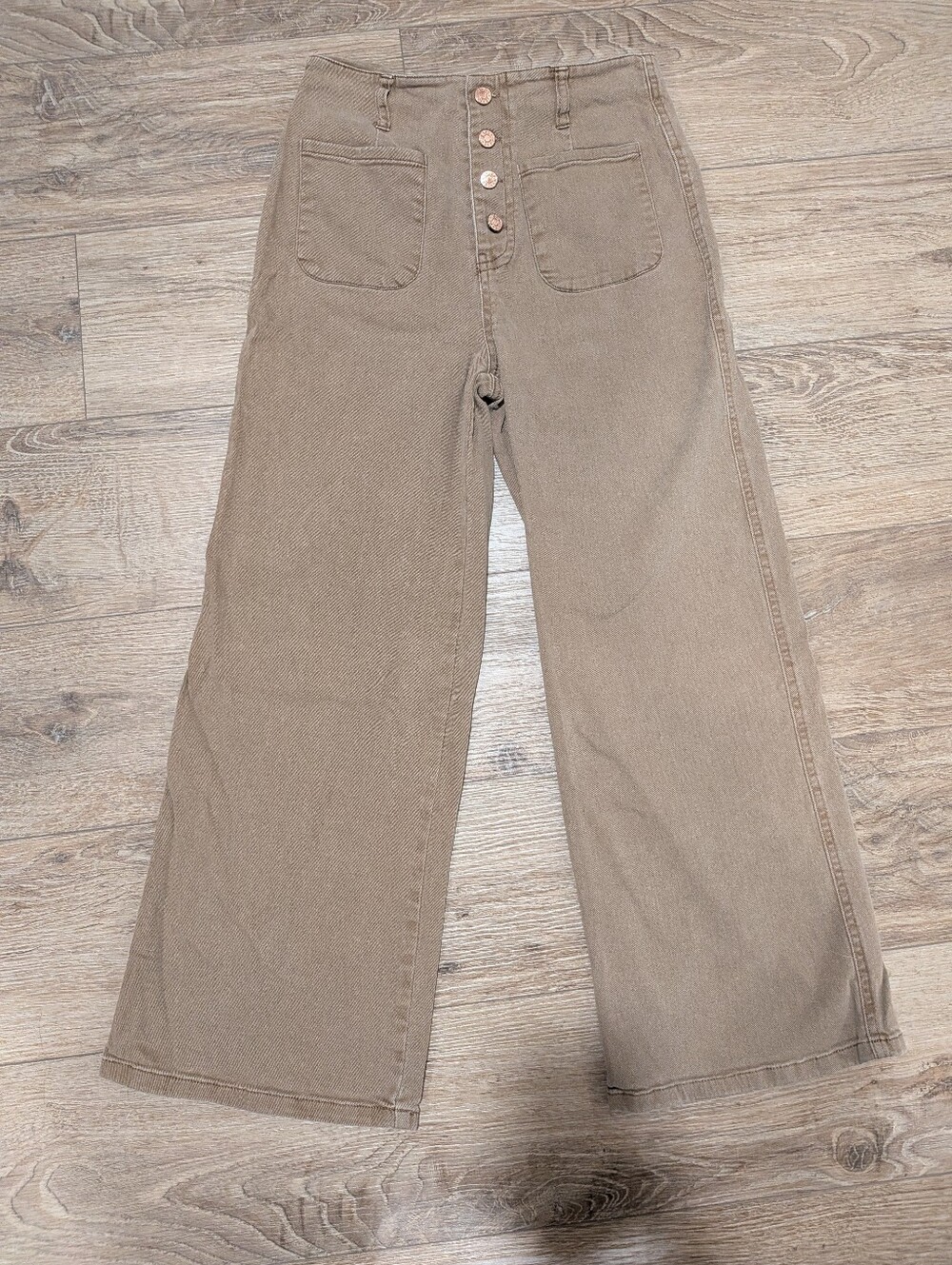 entro brown wide leg pants